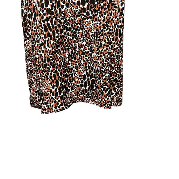 Y2K Scoop Women Leopard Cropped Cami Top XL Lace Trim Night Club Coquette Layer - Picture 6 of 10